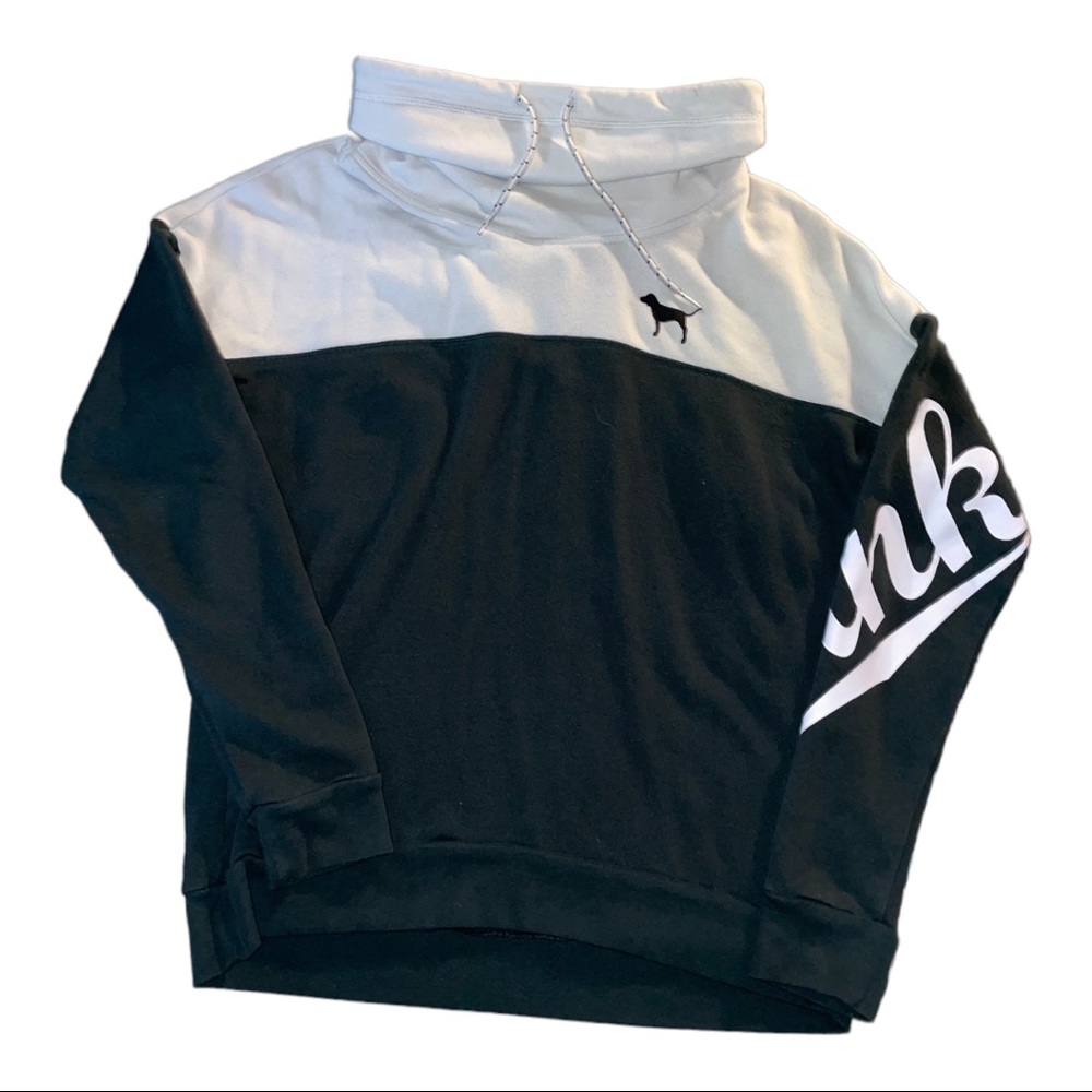 Victoria Secret Pink Cow Neck Color-Block Jacket